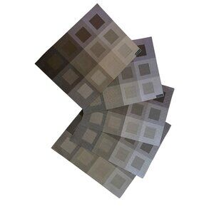 Chilewich Engineered Squares Steel rectangle, set of 5